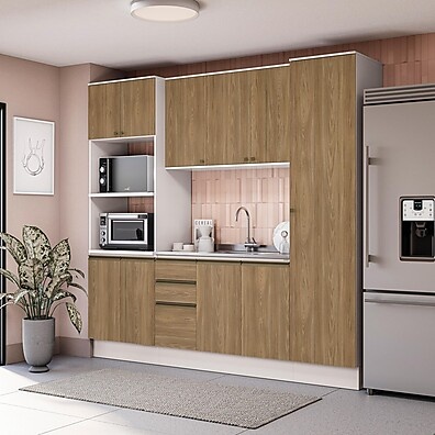 Cozinha Compacta Celeste Kappesberg 240cm – Elegância e Espaço Otimo