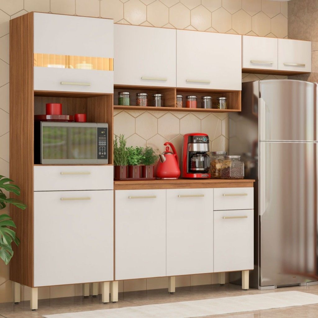 Cozinha Compacta Dama: 9 Portas e 2 Gavetas