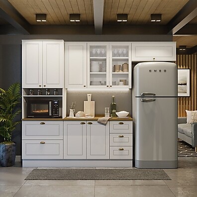 Cozinha Compacta Emily: Seu Sonho Branco Realizado!