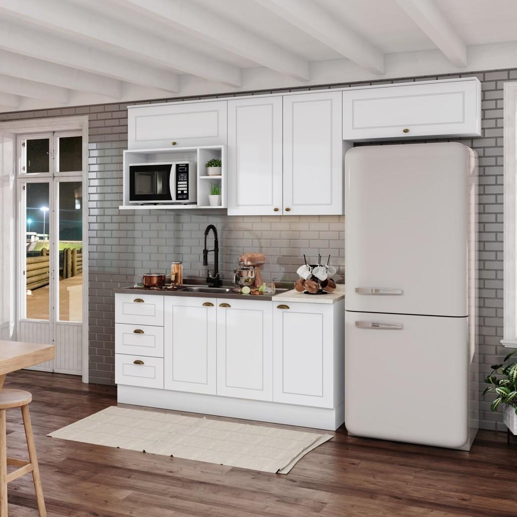 Cozinha Compacta Emily: Seu Sonho Branco!