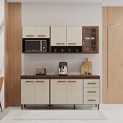 Cozinha Compacta Lisboa: 190cm de Praticidade