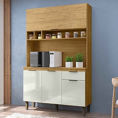 Cozinha Compacta Liz 4 Portas: Elegância e Espaço Inteligente