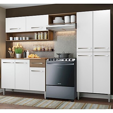 Cozinha Compacta Madesa Emilly: Prática e Elegante!