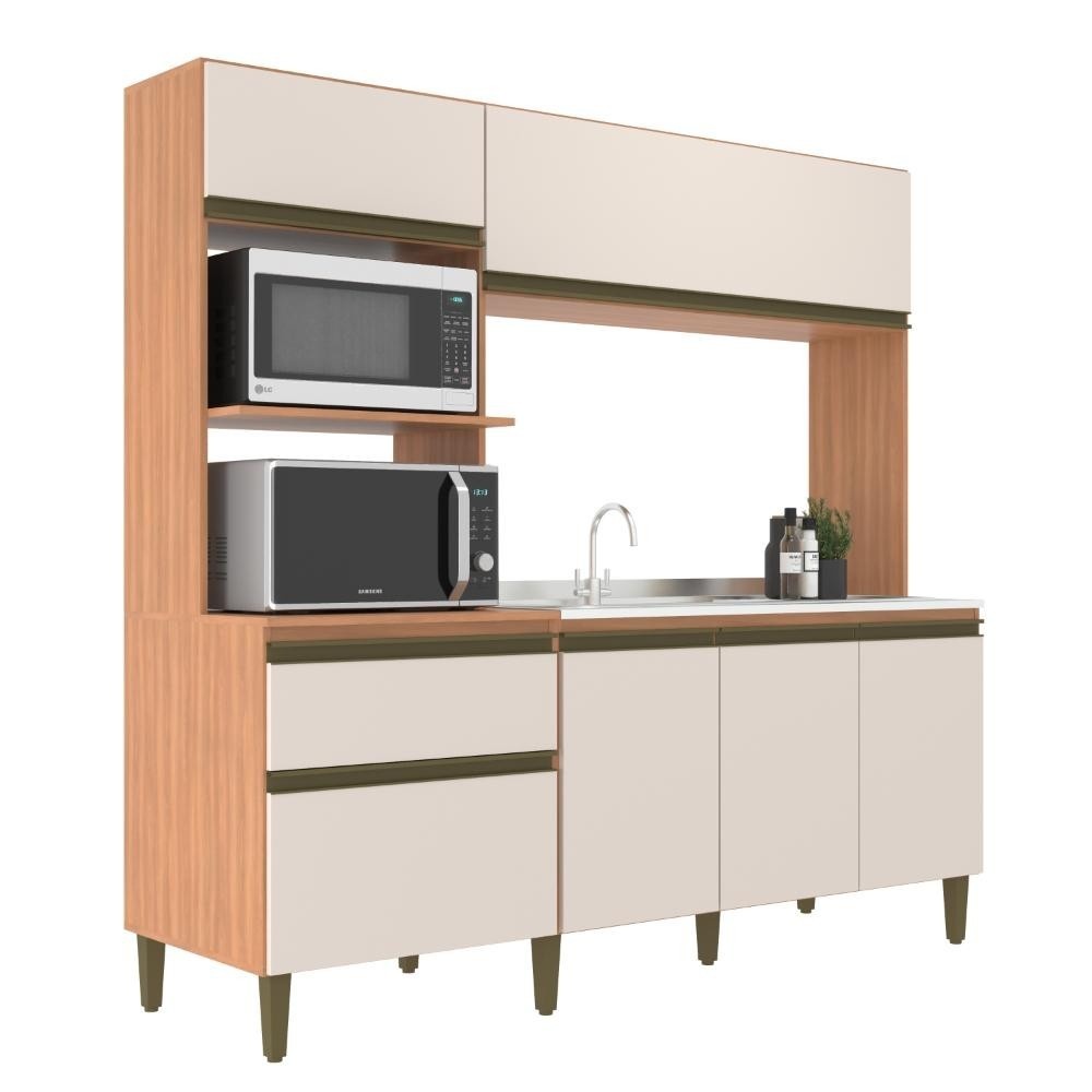 Cozinha Compacta Vitoria New: 6 Portas + Gaveta