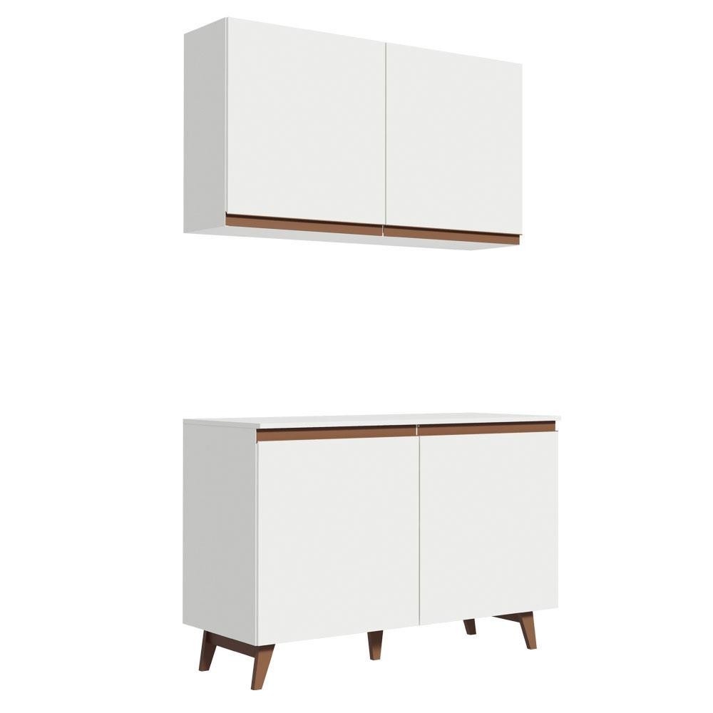 Cozinha Completa 120cm: Aéreo e Balcão Reims Madesa