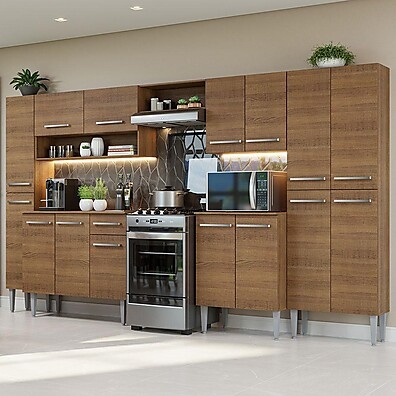 Cozinha Completa 325cm Rustic Emilly Madesa