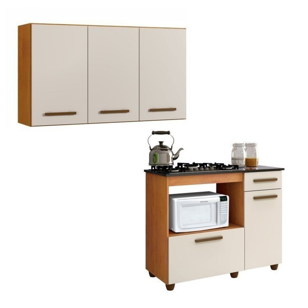 Cozinha Completa: Aéreo + Balcão Cooktop