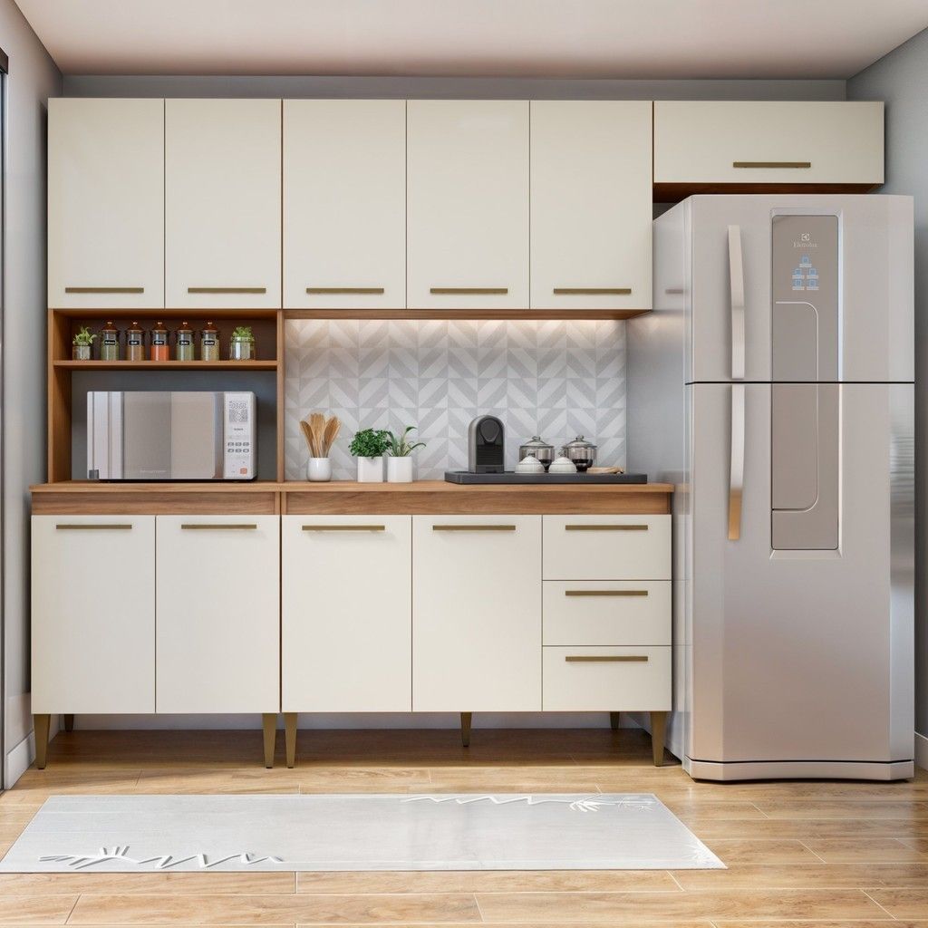 Cozinha Completa Atenas: 10 Portas e 3 Gavetas