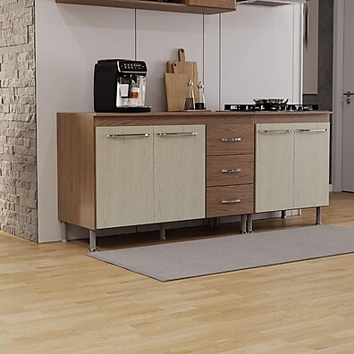 Cozinha Completa: Balcões 70cm e 120cm Fidelitá Paris