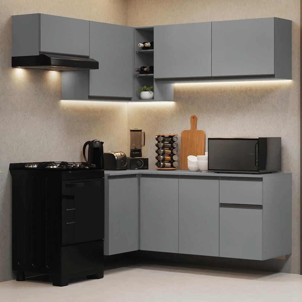 Cozinha Completa Canto 325cm Nice Madesa: Organize!