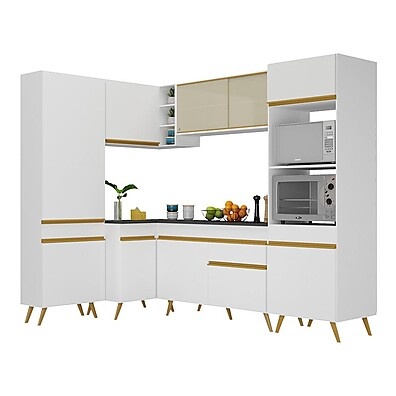 Cozinha Completa de Canto Veneza GW – Espaço, Estilo e Qualidade