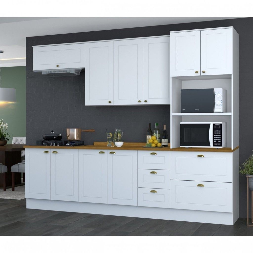 Cozinha Completa Emily: 10 Portas e 4 Gavetas