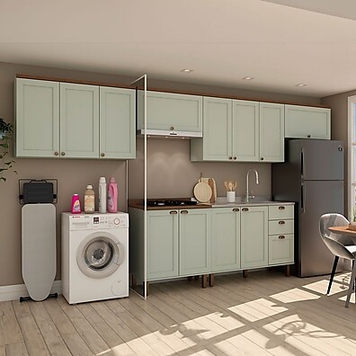 Cozinha Completa Iluminata: 12 Portas e 3 Gavetas