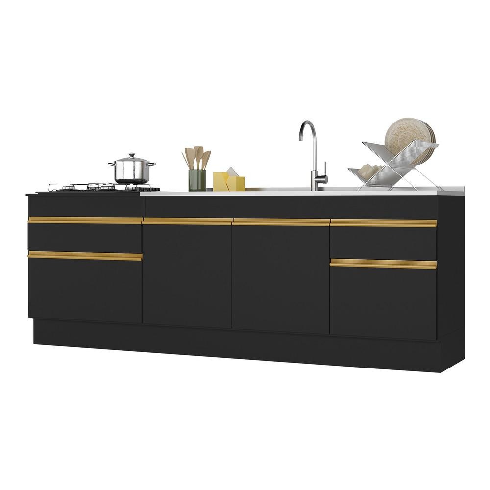 Cozinha Completa: Kit Balcão e Gabinete 150cm