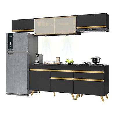 Cozinha Completa Veneza: 5 Peças com LED e Design!