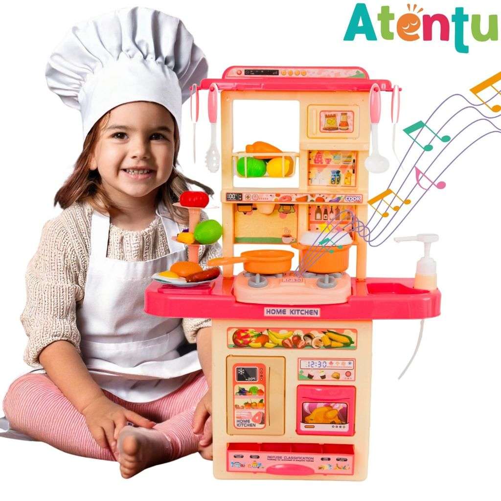 Cozinha de Brinquedo Completa: Diversão com Água e Som!