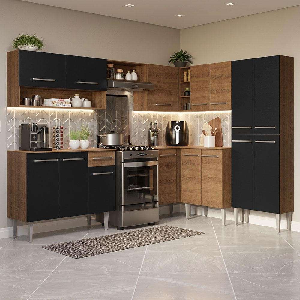 Cozinha de Canto 417cm Emilly: Design e Praticidade