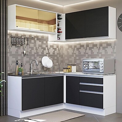 Cozinha de Canto Glamy Madesa: Design e Espaço!