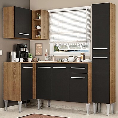 Cozinha de Canto Madesa Emilly: Completa e Compacta!