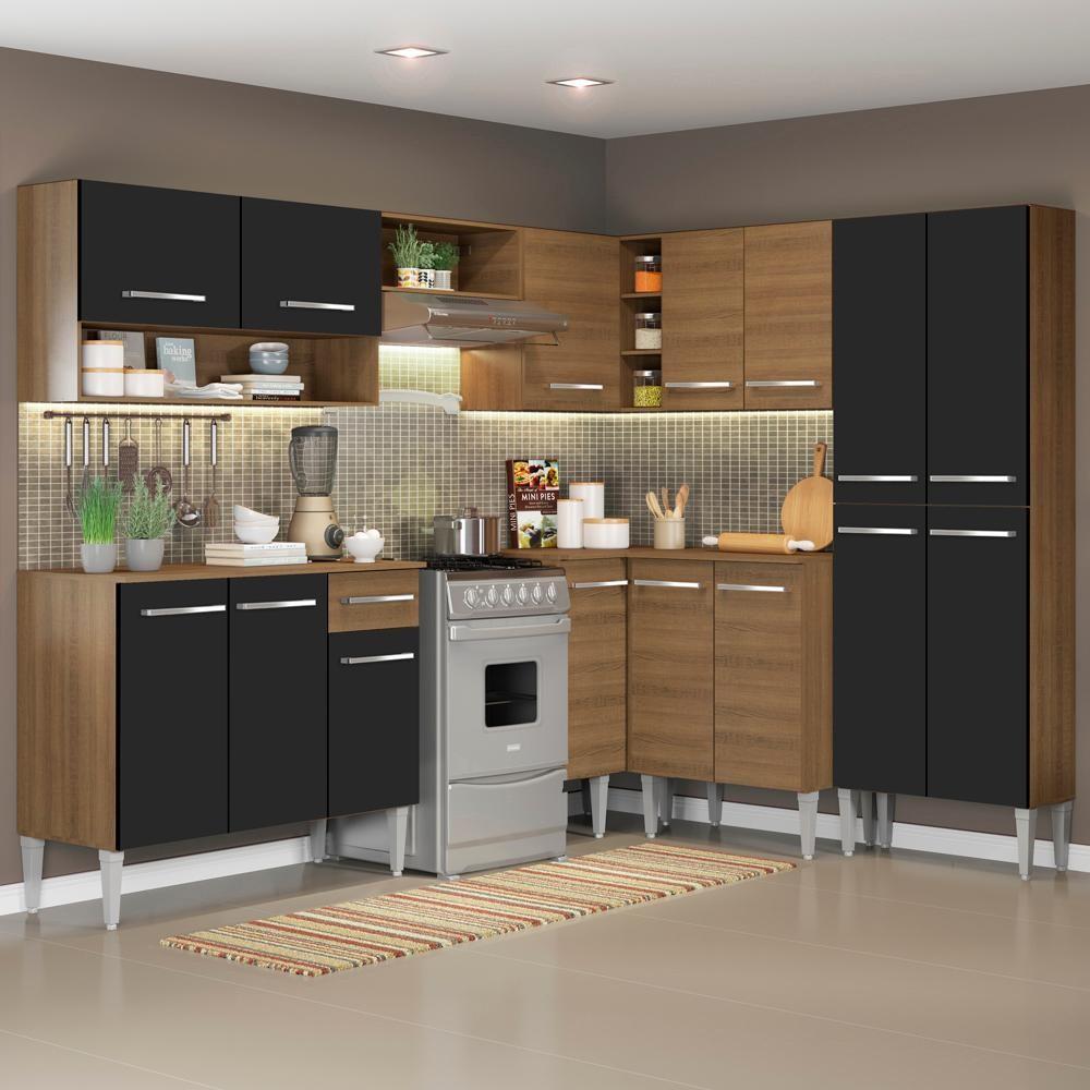 Cozinha de Canto Madesa Emilly Ice: Completa e Compacta!