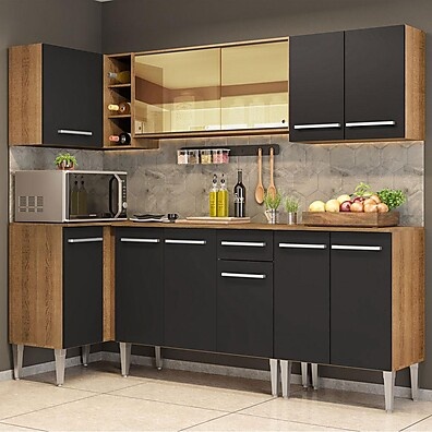 Cozinha de Canto Madesa Emilly Play: Completa e Elegante