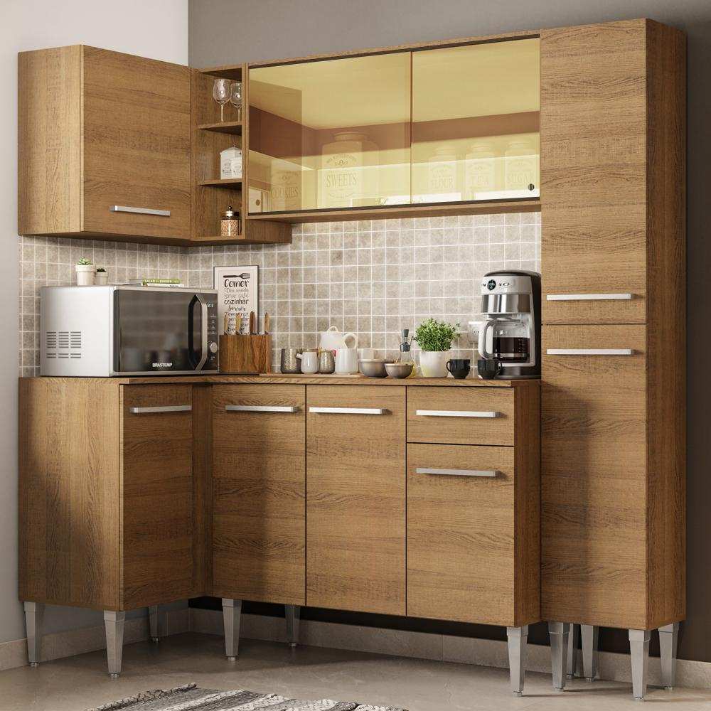 Cozinha de Canto Madesa Emilly River: Completa e Elegante