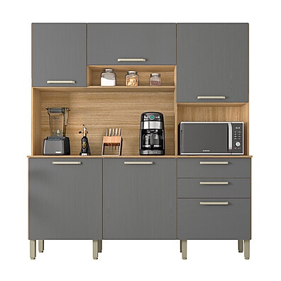 Cozinha Ferrara: 6 Portas e Design Moderno