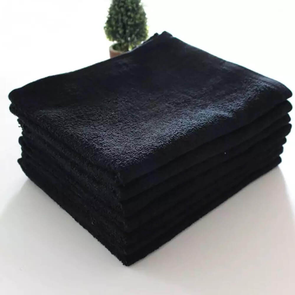 Kit 10 Panos de Prato Preto 100% Algodão - Gourmet Cozinha