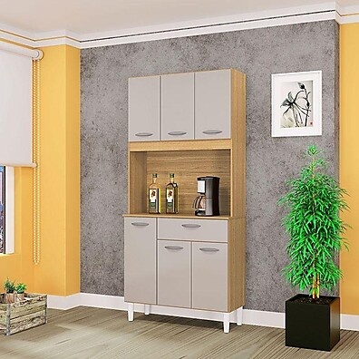 Cozinha Kit Cássia 6 Portas: Elegância e Espaço Inteligente