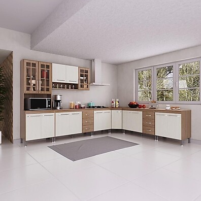 Cozinha Modulada Fidelitá Paris: Elegância e Espaço Inteligente