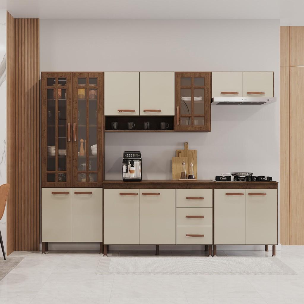 Cozinha Modulada Lisboa 260cm: Seu Espaço Ideal!
