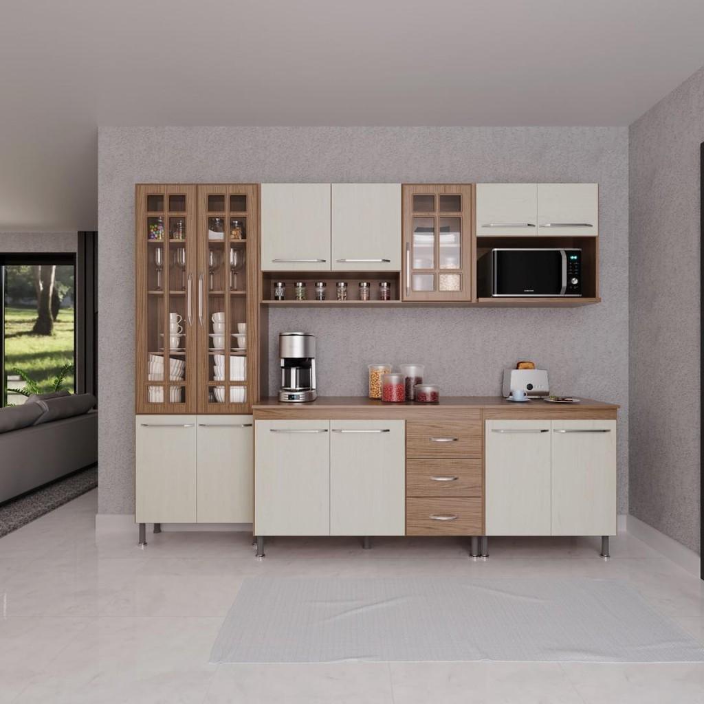 Cozinha Modulada Paris: 260cm de Elegância
