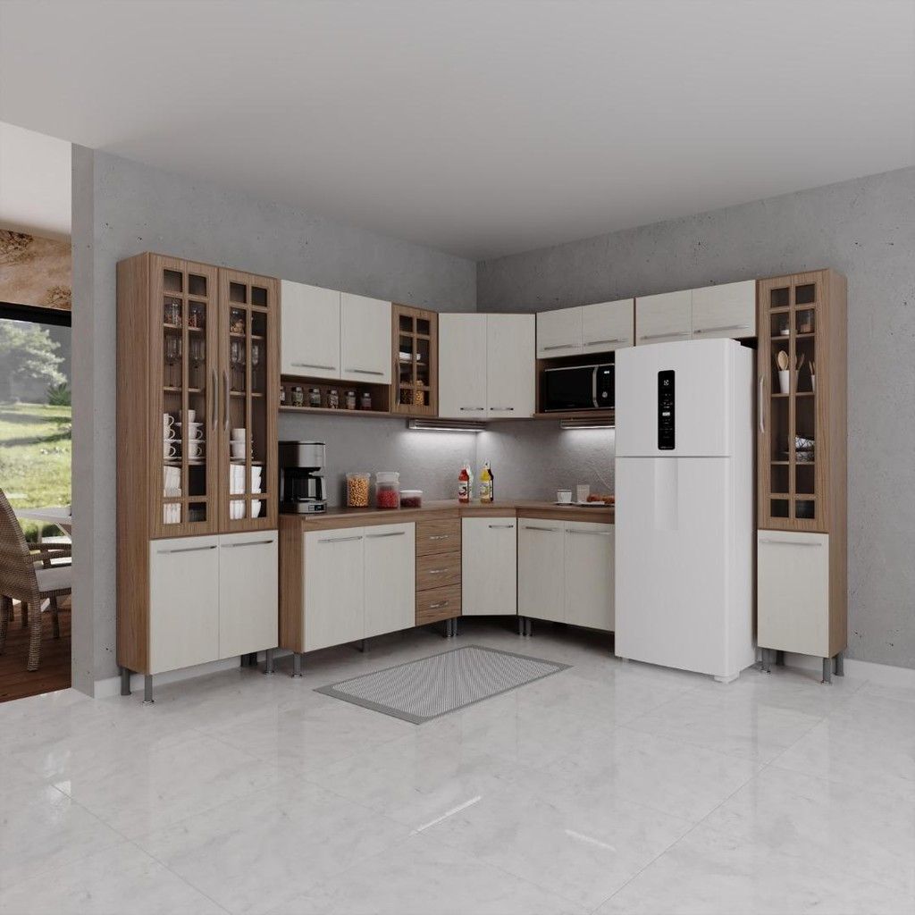 Cozinha Modulada Paris 515cm: 9 Peças!