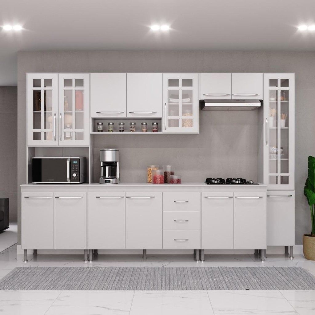 Cozinha Modulada Viena: 6 Peças, 295cm e Design!
