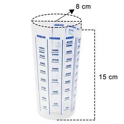 Copo Medidor 100ml + 500ml BPA Free: Precisão na Cozinha