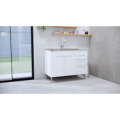 Balcão Pratika Easy 1m: Elegância e Praticidade na Sua Cozinha