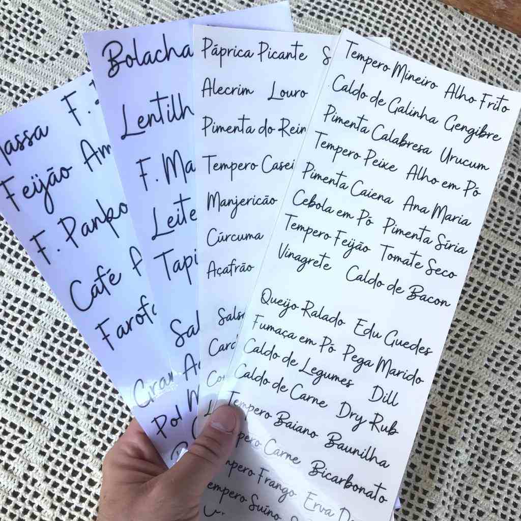 102 Adesivos Temperos: Organize sua Cozinha!