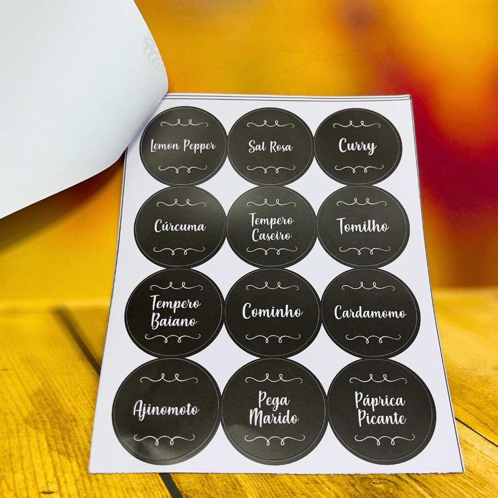 Etiquetas Para Temperos: Organize Sua Cozinha!