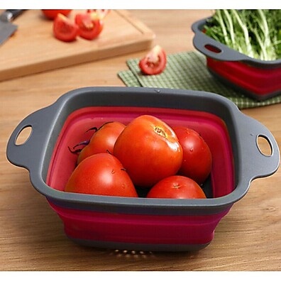 Escorredor Retrátil em Silicone: Prático e Durável para Sua Cozinha