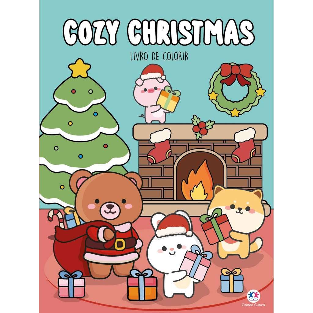 Cozy Christmas: Livro de Colorir Relaxante