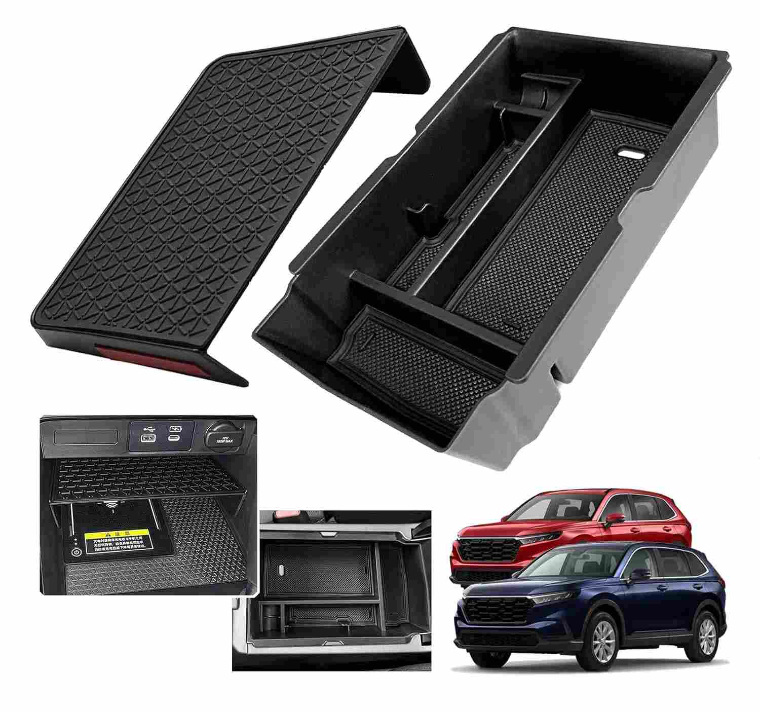 Organizador de Console Central Honda CR-V 2023-2025 Híbrido: Bandeja e Acessórios Essenciais