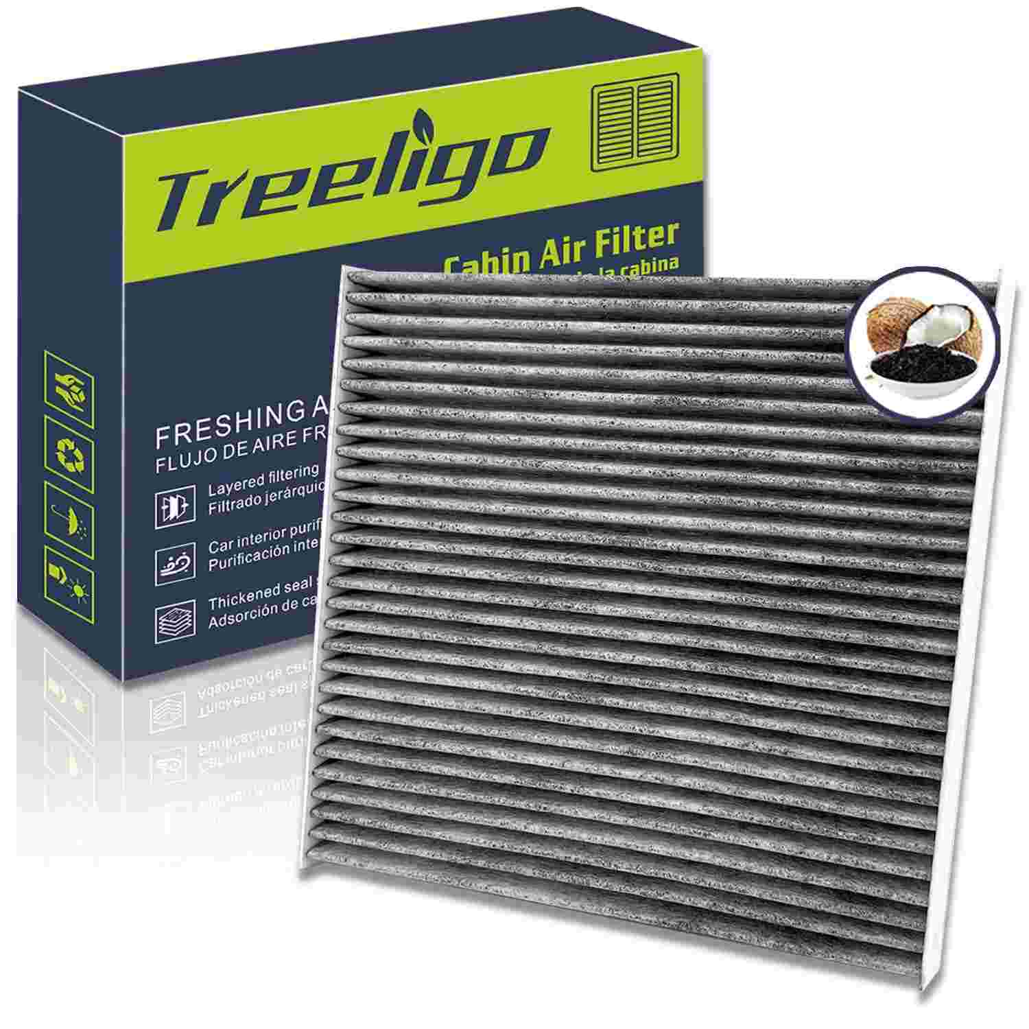 Filtro de Ar de Cabine Premium CF10134: Ar Puro para Accord, Civic, CR-V e Mais (Carvão Ativado de Coco)