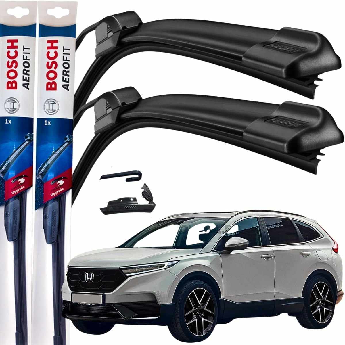 Par de Palhetas Limpador Parabrisa Bosch Aerofit Original Honda CR-V 2013-2024