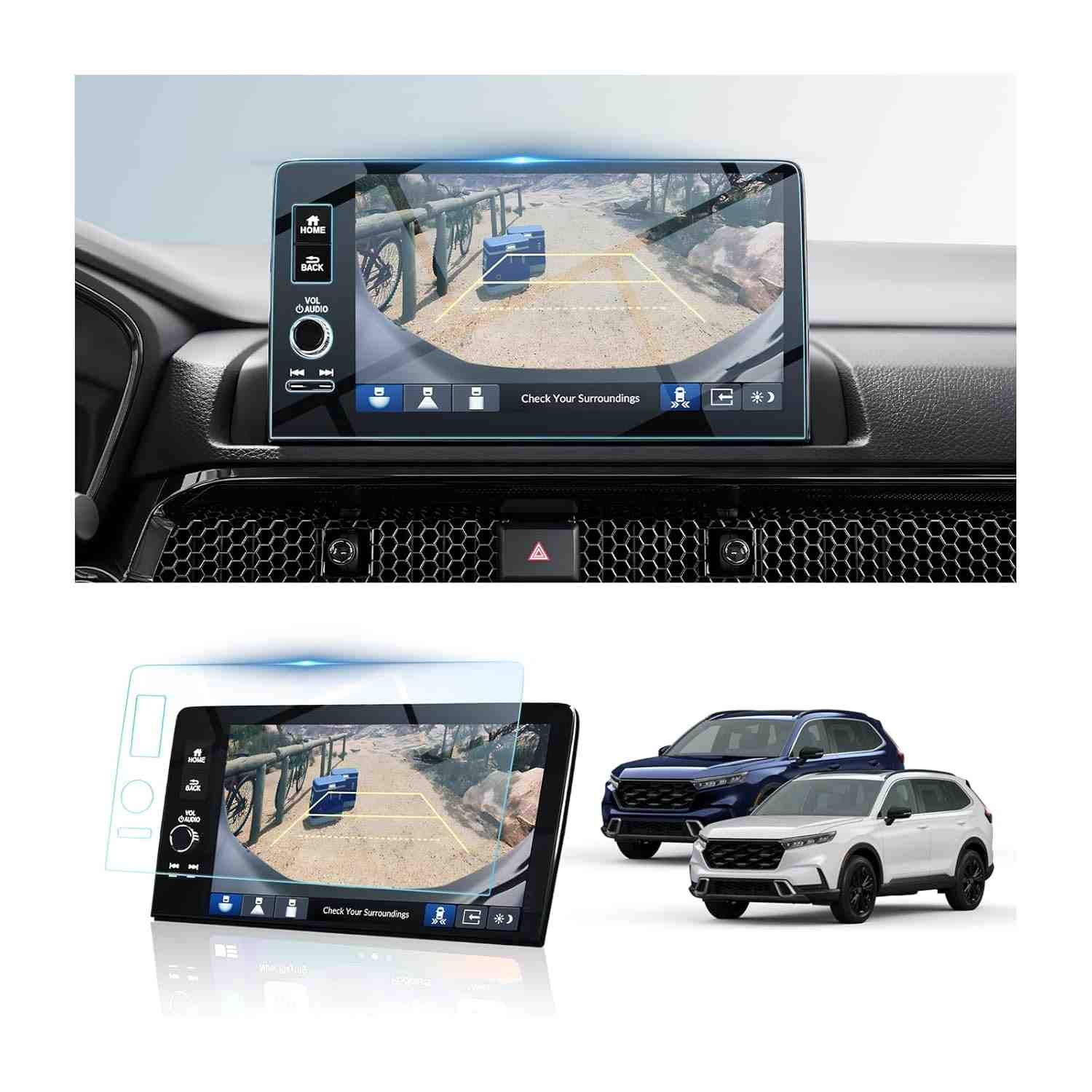 Protetor de Tela BIBIBO para Honda CR-V 2026 (Sport Touring Hybrid) - Vidro Temperado 9" Anti-Risco Ultra Transparente