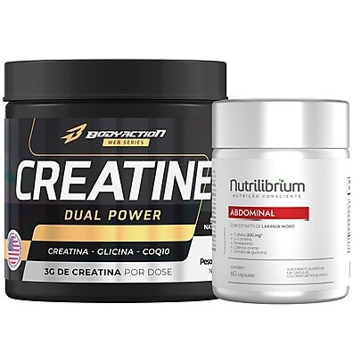 Creatina + Abdominal: Energia e Definição!
