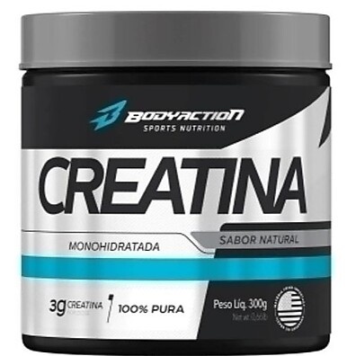 Creatina Monohidratada Pura 300g Bodyaction: Aumente Força e Massa