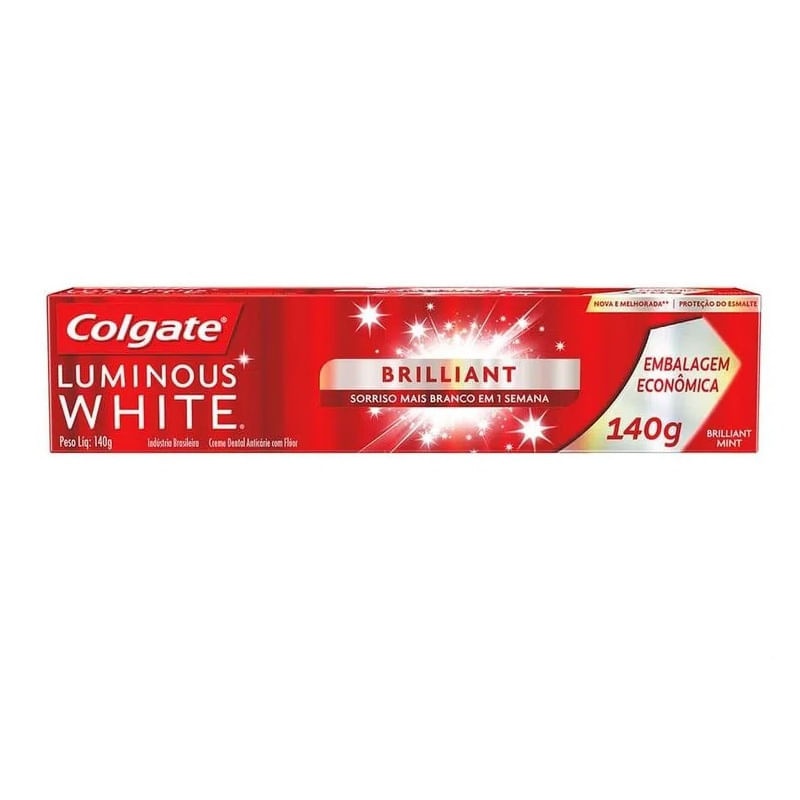 Creme Dental Colgate Luminous White Brilliant: Branqueamento Profissional em Casa