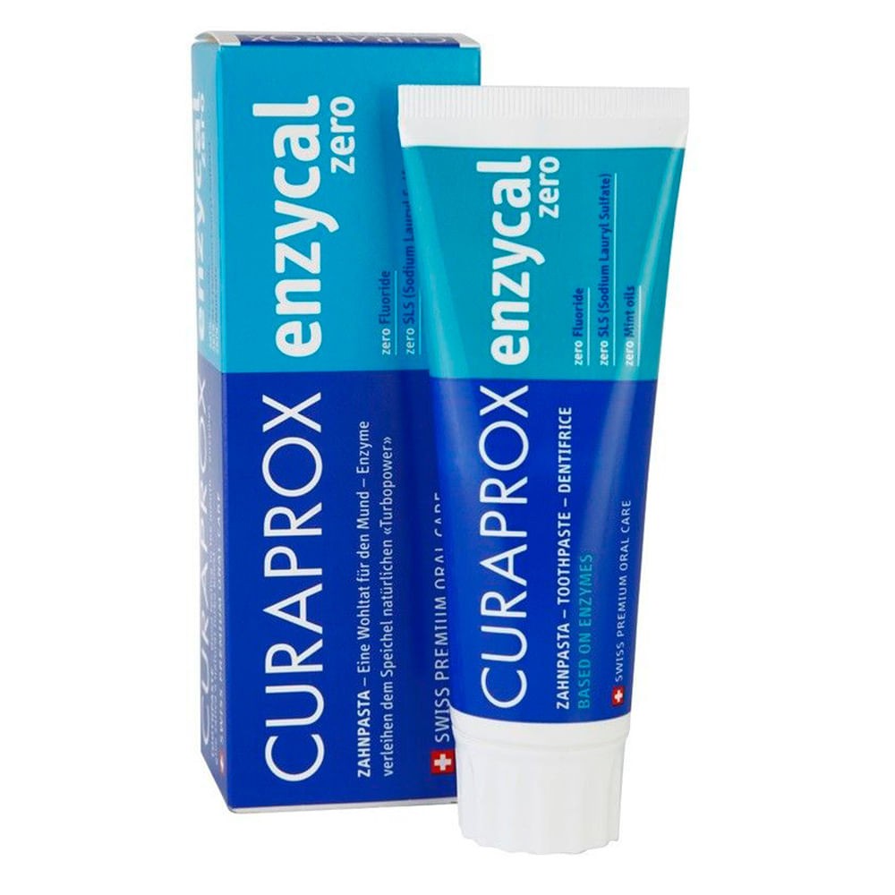 Creme Dental Curaprox Enzycal Zero: Sem Flúor e com Enzimas