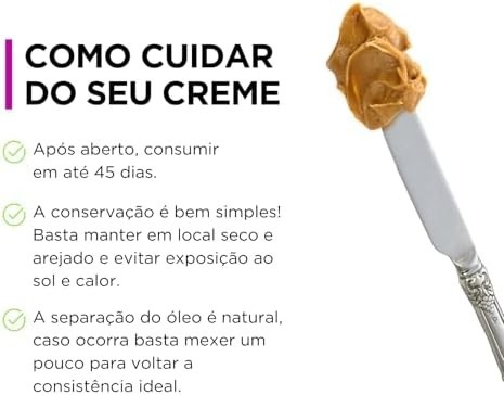 Natural Nuts Creme de Amendoim Integral | Escolha Saudável e Deliciosa | Rico em Nutrientes Essenciais | Produto Vegano | Sem Glúten e Lactose | Experimente Agora! (450 g)
