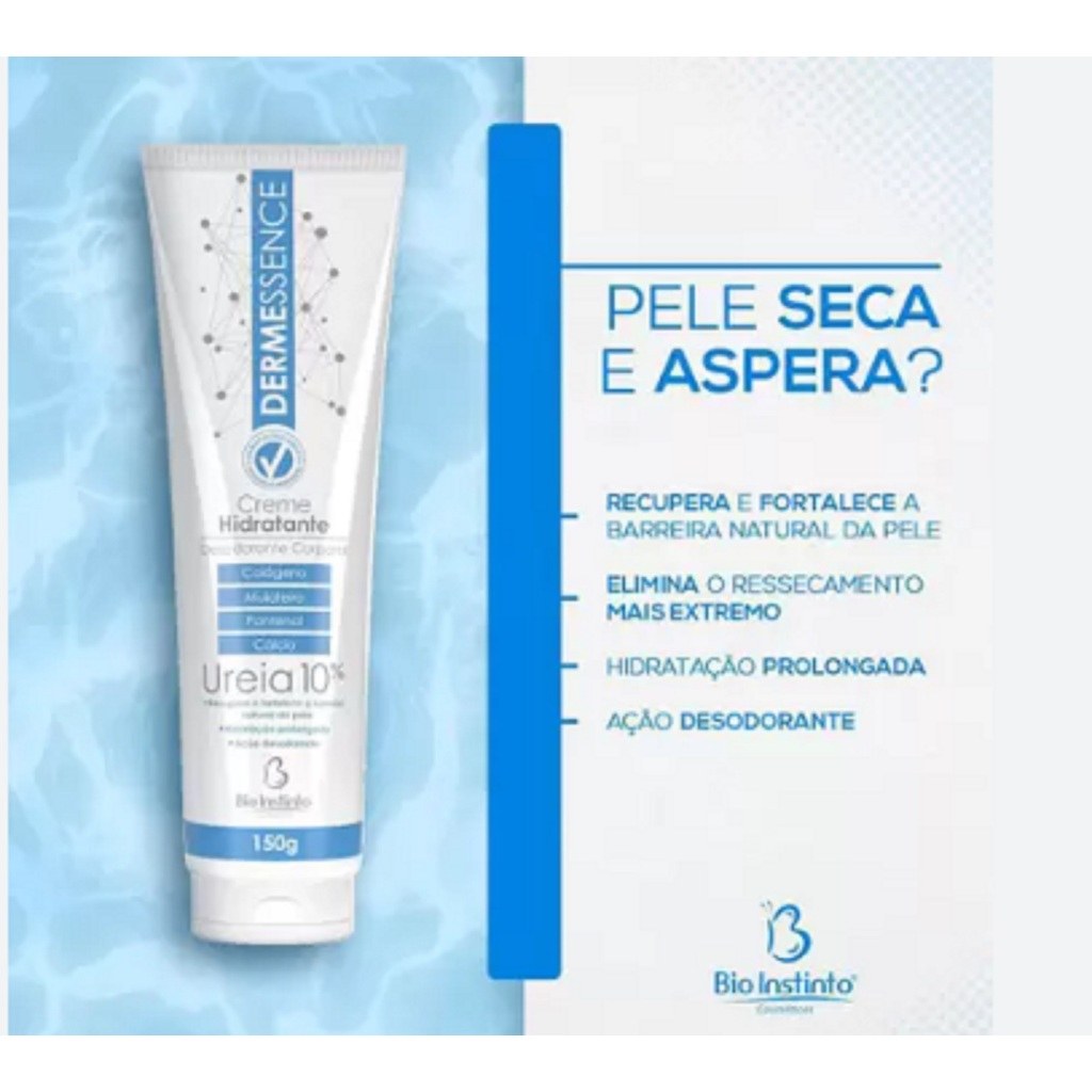 Creme Hidratante Dermessence 10% Ureia Bio Instinto - 150g